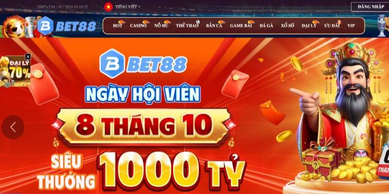 Các sự phần thưởng lớn tại cổng game BET88 hay tung ra nhất